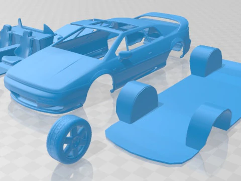 Распечатанный автомобиль Lotus Esprit 1996 года 3D Принт Модель