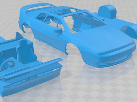 Lotus Esprit 1996 Printable Car 3D Print Model