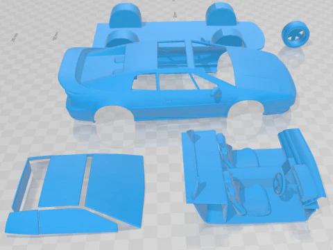 Lotus Esprit 1996 Printable Car 3D Print Model