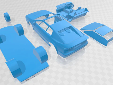 Lotus Esprit 1996 Printable Car 3D Print Model