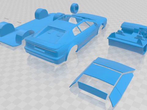 Lotus Esprit 1996 Printable Car 3D Print Model