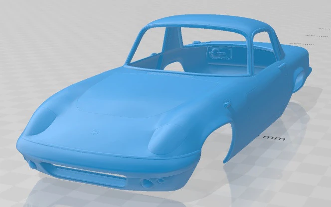 Lotus Elan Sprint Coupe 1971 Printable Body Car 3D Print Model .c4d .max .obj .3ds .fbx .stl .blend 