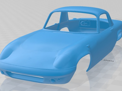 Lotus Elan Sprint Coupe 1971 Printable Body Car 3D Print Model