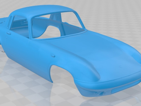 Lotus Elan Sprint Coupe 1971 Printable Body Car Modelo de Impressão 3D