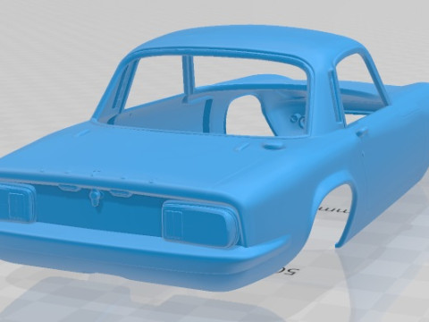 Lotus Elan Sprint Coupe 1971 Printable Body Car Modelo de Impressão 3D