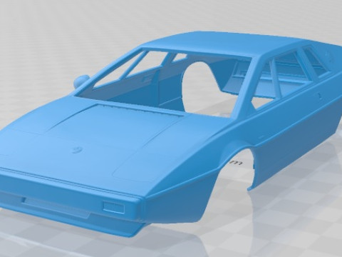Lotus Esprit S1 1976 Printable Body Car 3D Print Model