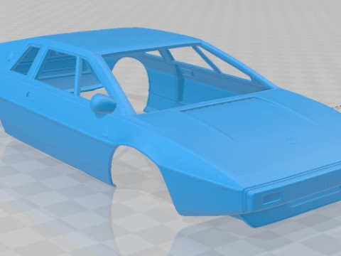 Lotus Esprit S1 1976 Printable Body Car 3D Print Model