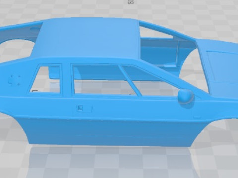 Lotus Esprit S1 1976 Printable Body Car 3D Print Model