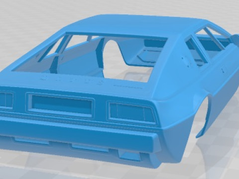 Lotus Esprit S1 1976 Printable Body Car 3D Print Model