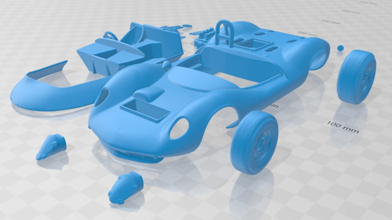 Lotus 30 1964 Printable Car Modelo de impresión 3D .c4d .max .obj .3ds .fbx .stl .blend 
