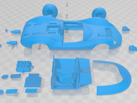Lotus 30 1964 Printable Car 3D Print Model