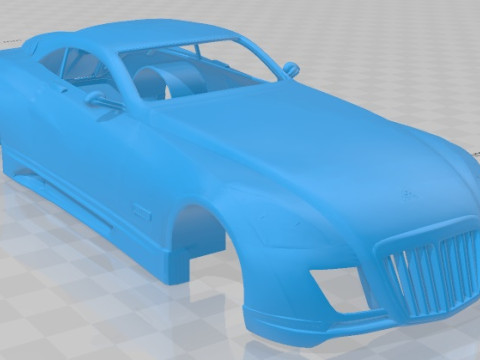 Maybach Exelero Printable Body Car 3D प्रिंट मॉडल