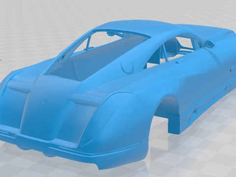 Maybach Exelero Printable Body Car 3D प्रिंट मॉडल