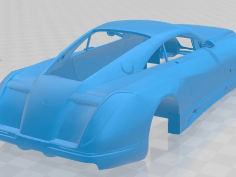 Maybach Exelero Printable Body Car 3D Print Model