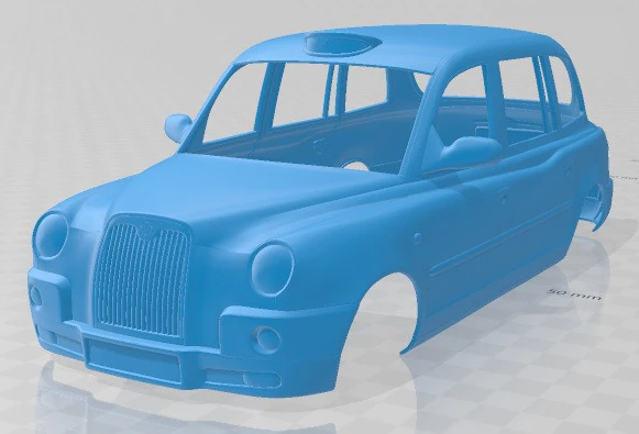 LTI TX4 London Taxi 2006 Printable Body Car 3D Print Model .c4d .max .obj .3ds .fbx .stl .blend 