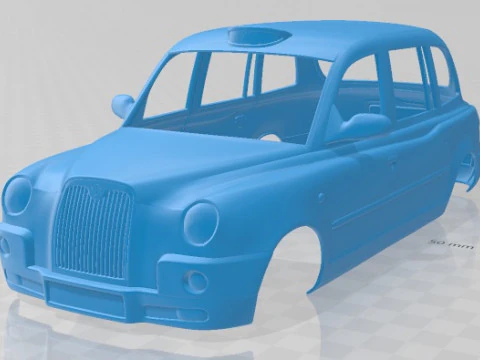 LTI TX4 London Taxi 2006 Printable Body Car 3D Print Model