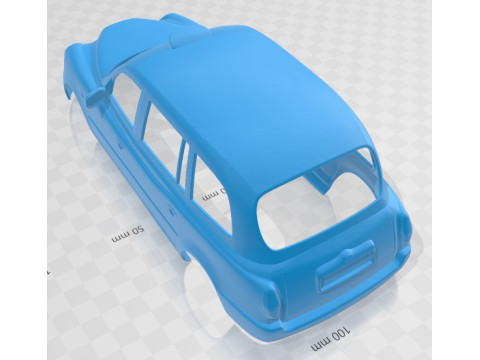 LTI TX4 London Taxi 2006 Printable Body Car 3D Baskı Modeli