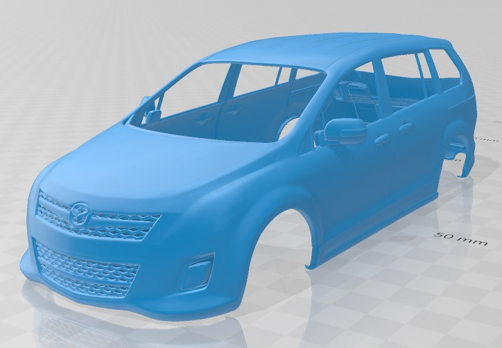Mazda 8 MPV 2010 Printable Body Car 3D Принт Модель .c4d .max .obj .3ds .fbx .stl .blend