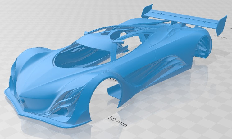 Mazda Furai 2008 Printable Body Car Model do druku 3D .c4d .max .obj .3ds .fbx .stl .blend