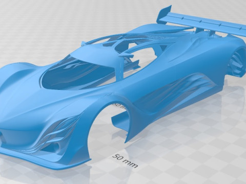 Mazda Furai 2008 Printable Body Car 3D Baskı Modeli