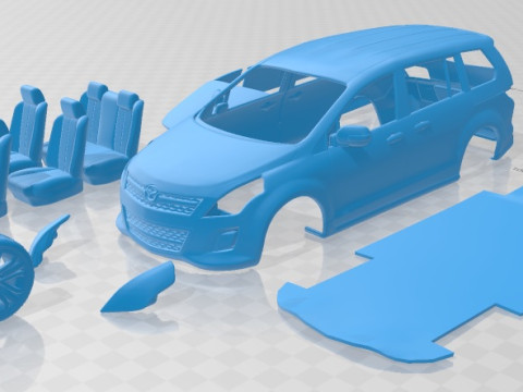 Mazda 8 MPV 2010 Printable Car Modelo de impresión 3D