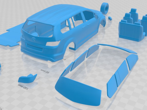 Mazda 8 MPV 2010 Printable Car 3D प्रिंट मॉडल