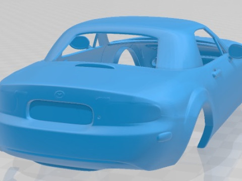 Mazda MX 5 2009 Printable Body Car 3D-printmodel