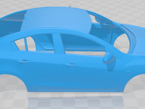 Mazda 3 Sedan 2011 Printable Body Car 3D Print Model