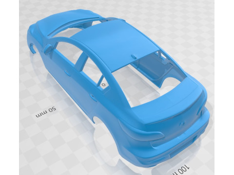 Mazda 3 Sedan 2011 Printable Body Car 3D Print Model