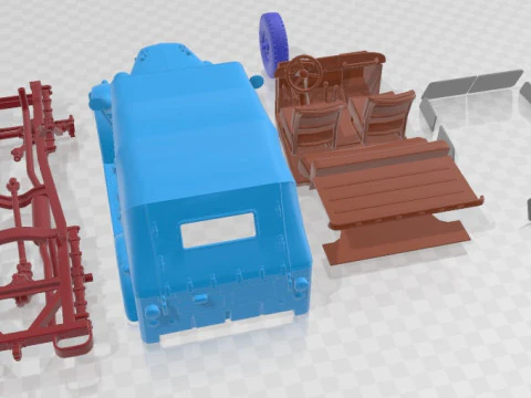 GAZ 69A 1968 Printable Car 3D Print Model