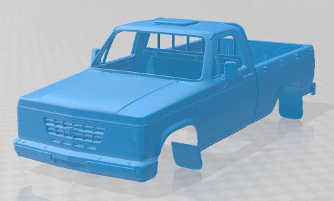 Chevrolet D 20 1995 Printable Body Car 3D Print Model .c4d .max .obj .3ds .fbx .stl .blend 