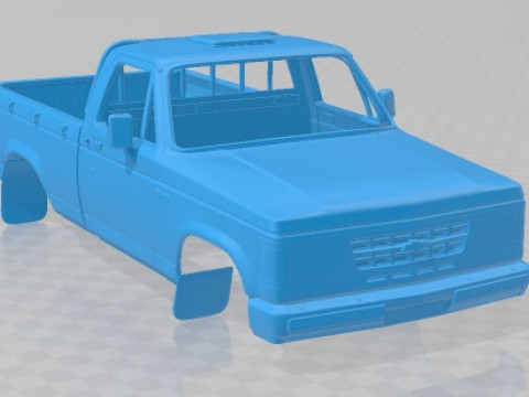 Chevrolet D 20 1995 Printable Body Car 3D Print Model