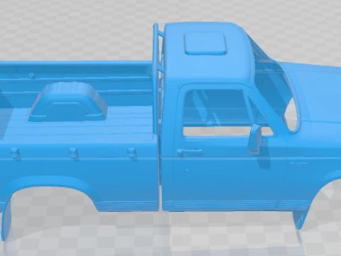 Chevrolet D 20 1995 Printable Body Car 3D Print Model