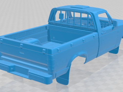 Chevrolet D 20 1995 Printable Body Car 3D Print Model