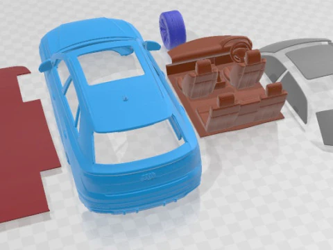 Audi Q8 50 TDI Quattro S line UK Spec 2024 Printable Car 3D Print Model