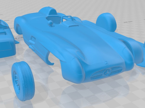 Mercedes Benz 300 SLR 1955 Printable Car Modèles 3D en vedette