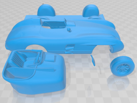Mercedes Benz 300 SLR 1955 Printable Car Modèles 3D en vedette