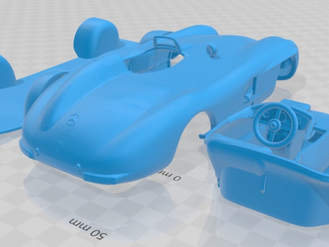Mercedes Benz 300 SLR 1955 Printable Car Modèles 3D en vedette