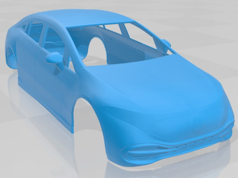Mercedes Benz EQS 2022 Printable Body Car 3D Baskı Modeli