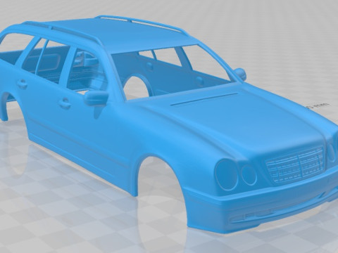 Mercedes Benz E Class Wagon 1999 Printable Body Car 3D Baskı Modeli