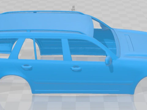 Mercedes Benz E Class Wagon 1999 Printable Body Car 3D Print Model