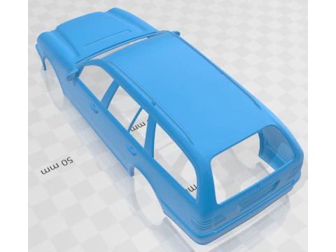 Mercedes Benz E Class Wagon 1999 Printable Body Car 3D Print Model
