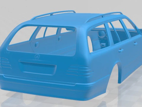 Mercedes Benz E Class Wagon 1999 Printable Body Car 3D Print Model