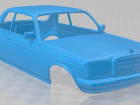 Mercedes Benz E W123 Coupe 1975 Printable Body Car 3D Print Model