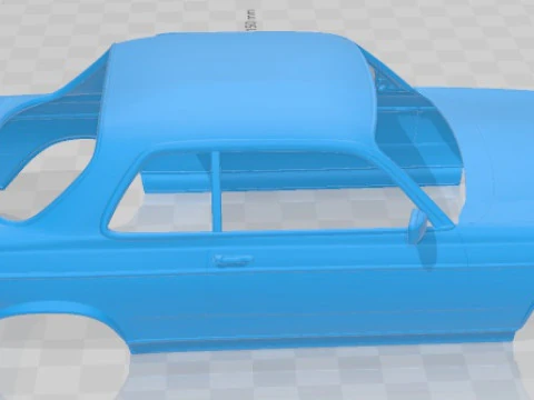 Mercedes Benz E W123 Coupe 1975 Printable Body Car 3D Print Model