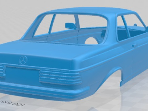 Mercedes Benz E W123 Coupe 1975 Printable Body Car 3D Print Model