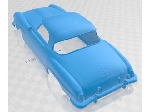 Mercedes Benz SL Class R121 1955 Printable Body Car 3D Print Model