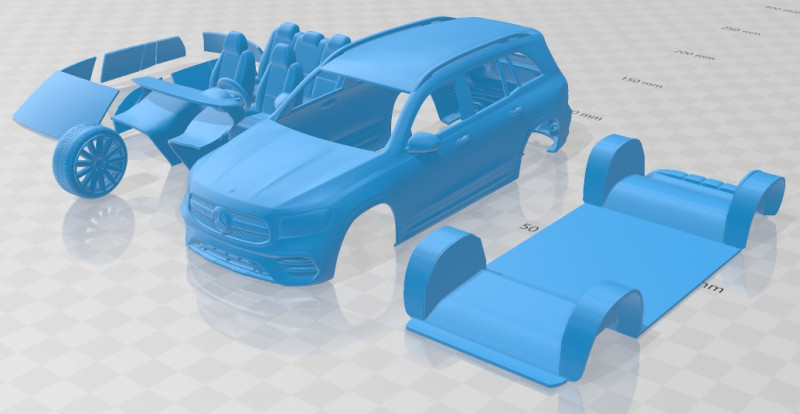 Mercedes Benz GLB AMG 2020 Printable Car 3D-printmodel .c4d .max .obj .3ds .fbx .stl .blend 
