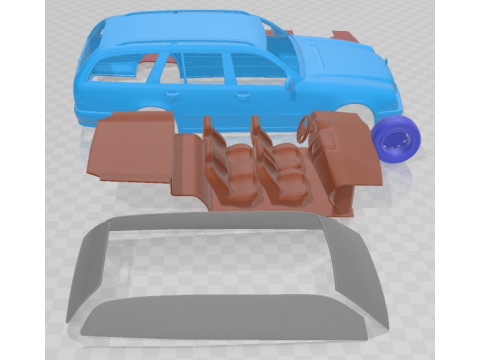 Mercedes Benz E Class Wagon 1999 Printable Car 3D 打印模型