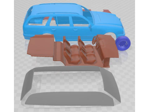 Mercedes Benz E Class Wagon 1999 Printable Car 3D Print Model